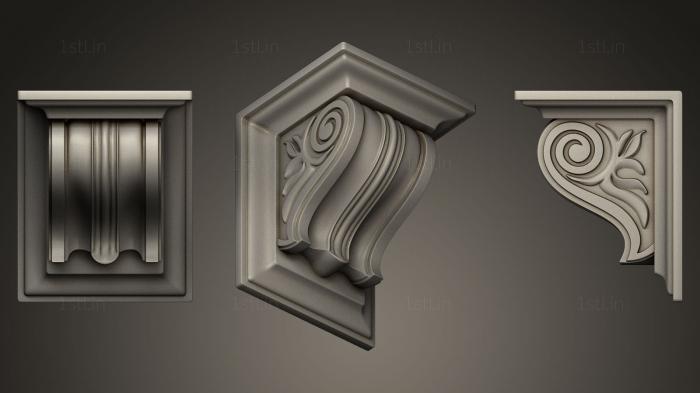 Corbels (KR_0703) 3D model for CNC machine