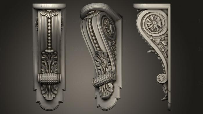 Corbels (KR_0706) 3D model for CNC machine