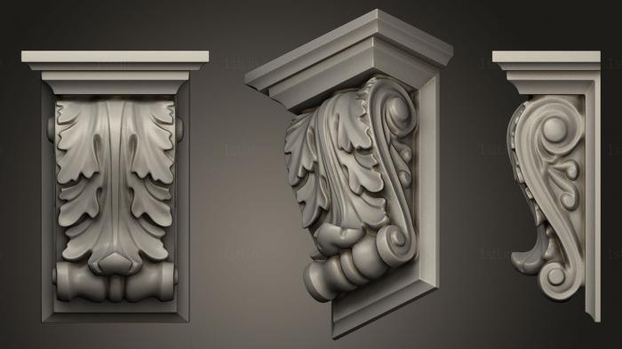 Corbels (KR_0707) 3D model for CNC machine