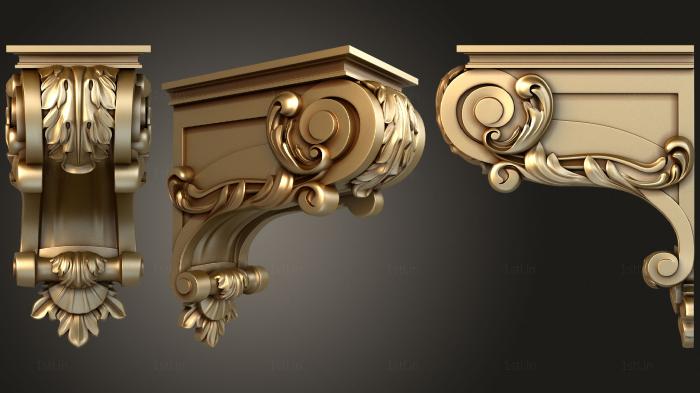 Corbels (KR_0729) 3D model for CNC machine