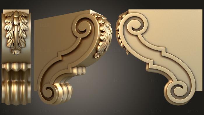 Corbels (KR_0742) 3D model for CNC machine