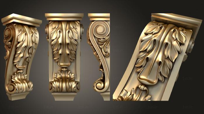 Corbels (KR_0743) 3D model for CNC machine