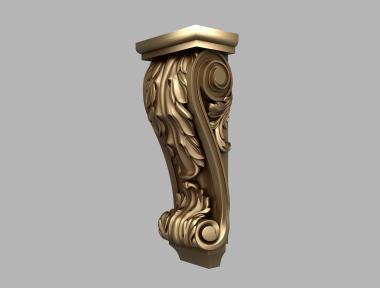 Corbels (KR_0743) 3D model for CNC machine