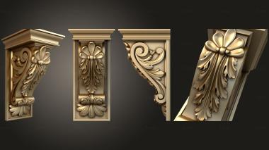 Corbels (KR_0745) 3D model for CNC machine