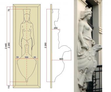 Corbels (KR_0747) 3D model for CNC machine