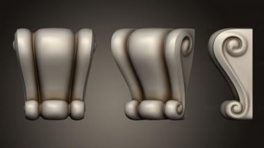 Corbels (KR_0768) 3D model for CNC machine