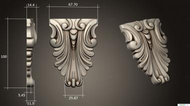 Corbels (KR_0774) 3D model for CNC machine