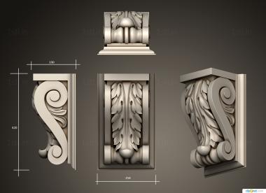 Corbels (KR_0780) 3D model for CNC machine