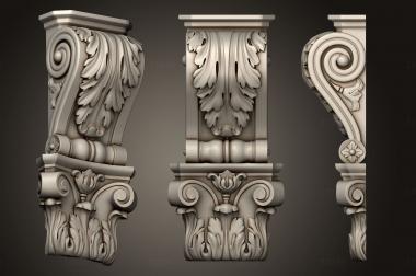 Corbels (KR_0788) 3D model for CNC machine