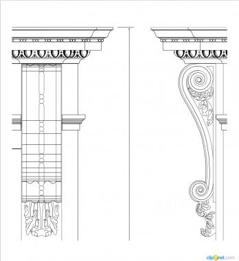 Corbels (KR_0789) 3D model for CNC machine