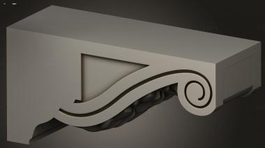 Corbels (KR_0795) 3D model for CNC machine