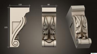 Corbels (KR_0795) 3D model for CNC machine