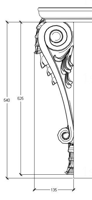 Corbels (KR_0798) 3D model for CNC machine