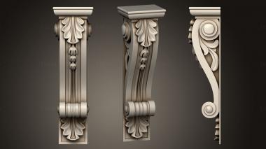 Corbels (KR_0798) 3D model for CNC machine