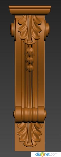 Corbels (KR_0798) 3D model for CNC machine