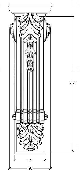 Corbels (KR_0798) 3D model for CNC machine