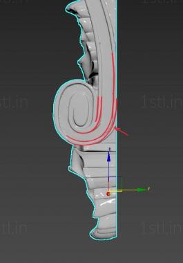 Corbels (KR_0803) 3D model for CNC machine