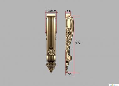 Corbels (KR_0803) 3D model for CNC machine