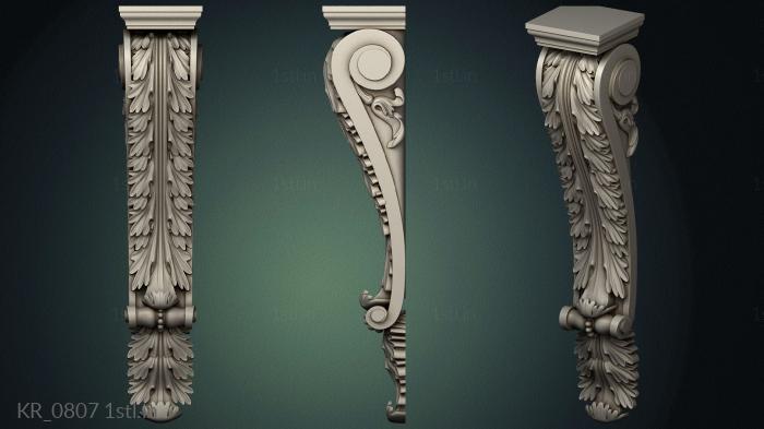 Corbels (KR_0807) 3D model for CNC machine