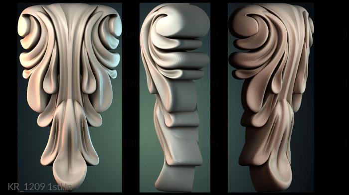 कॉर्बल्स (KR_1209) सीएनसी मशीन के लिए 3D मॉडल