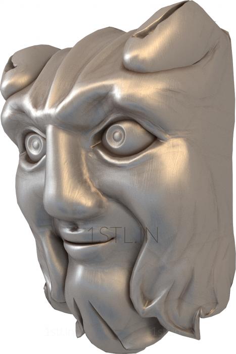 Mask (MS_0019) 3D model for CNC machine