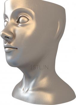 Mask (MS_0069) 3D model for CNC machine