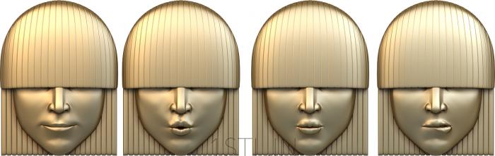 Mask (MS_0077) 3D model for CNC machine