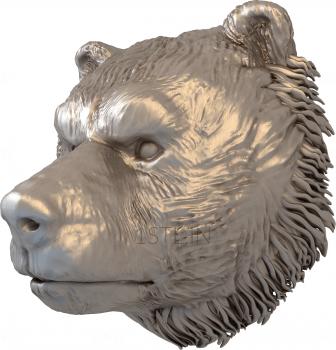 Mask (MS_0078) 3D model for CNC machine