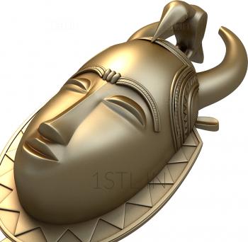 मुखौटा (MS_0098) सीएनसी मशीन के लिए 3D मॉडल