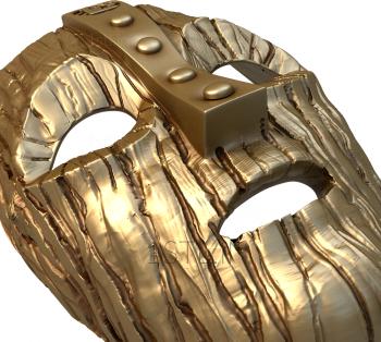 Mask (MS_0099) 3D model for CNC machine