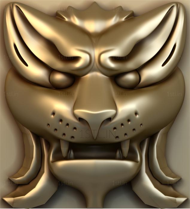 Mask (MS_0101) 3D model for CNC machine