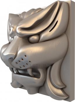 Mask (MS_0101) 3D model for CNC machine