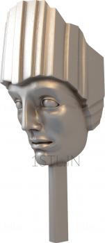 Mask (MS_0109) 3D model for CNC machine