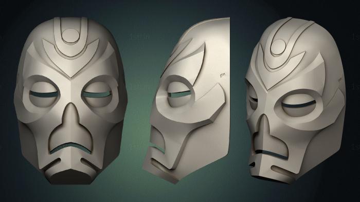 Mask (MS_0513) 3D model for CNC machine