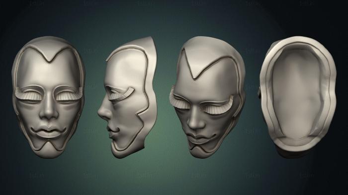 Mask (MS_0626) 3D model for CNC machine