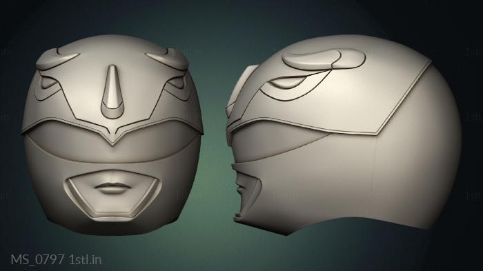 Mask (MS_0797) 3D model for CNC machine