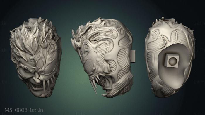 Mask (MS_0808) 3D model for CNC machine