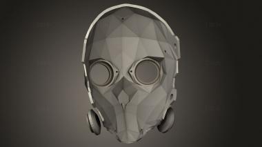 Mask (MS_0845) 3D model for CNC machine