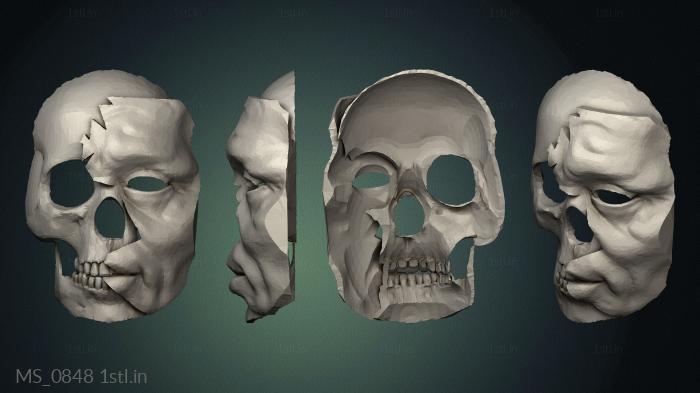 Mask (MS_0848) 3D model for CNC machine