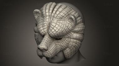 Mask (MS_1037) 3D model for CNC machine