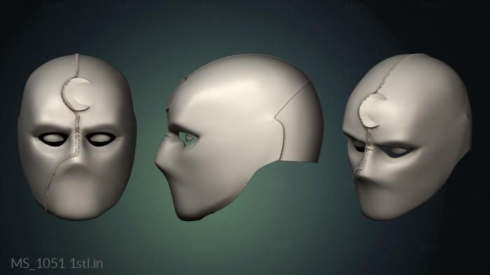 Mask (MS_1051) 3D model for CNC machine