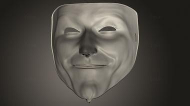 Mask (MS_1190) 3D model for CNC machine