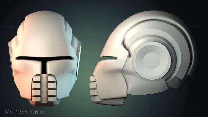 Mask (MS_1365) 3D model for CNC machine