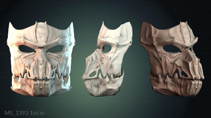 मुखौटा (MS_1393) सीएनसी मशीन के लिए 3D मॉडल