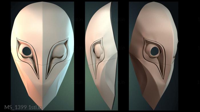 मुखौटा (MS_1399) सीएनसी मशीन के लिए 3D मॉडल