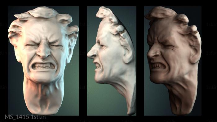 मुखौटा (MS_1415) सीएनसी मशीन के लिए 3D मॉडल