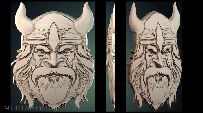 मुखौटा (MS_1417) सीएनसी मशीन के लिए 3D मॉडल