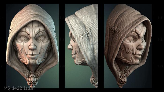 मुखौटा (MS_1422) सीएनसी मशीन के लिए 3D मॉडल