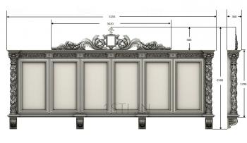 Church furniture (MBC_0013) 3D model for CNC machine