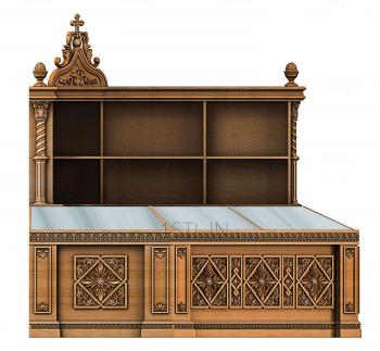 Church furniture (MBC_0018) 3D model for CNC machine